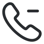 Call Minus SVG Icon